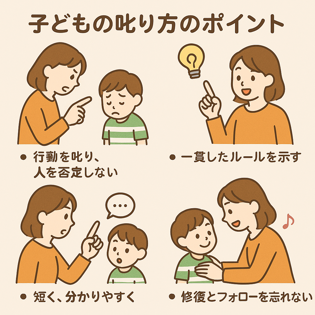 子どもの叱り方　自由放任ではなく「正しい叱り方」で子どもを伸ばす