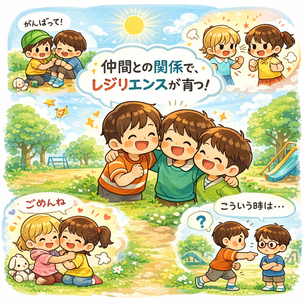 友だち関係は、子どもの「心の筋力」を育てる