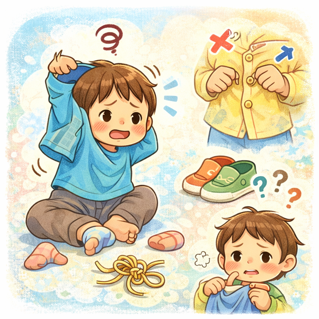 「身支度がうまくできない子」を、発達の視点から理解する
