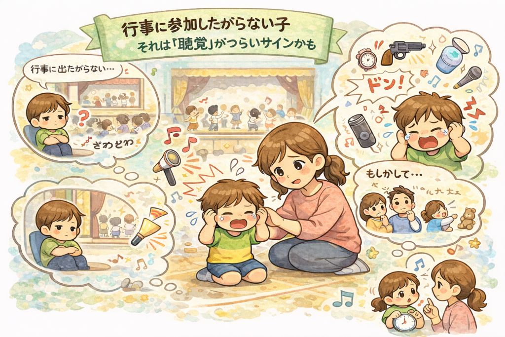 行事に参加したがらない子　それは“聴覚”がつらいサインかも