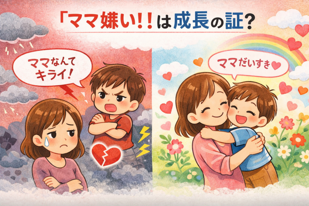 “ママ嫌い！”は成長の証？心の発達から考える幼児の白黒思考