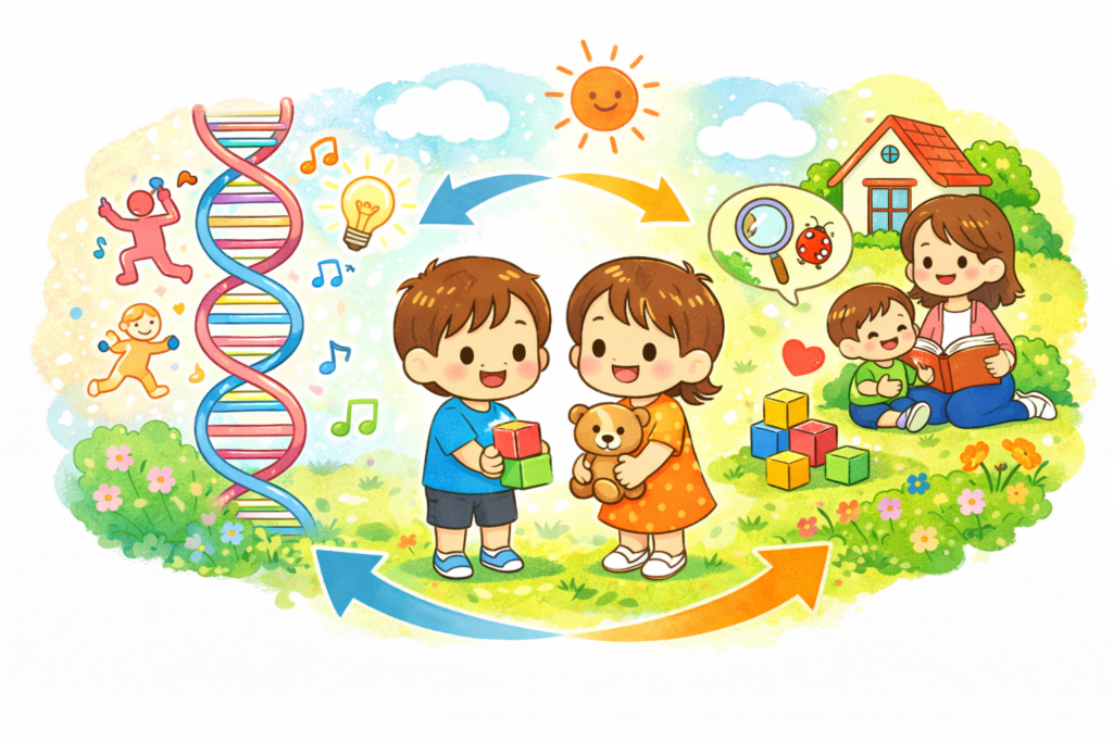 この子は“生まれつき”？“育て方”？　遺伝×環境が子どもを育てる