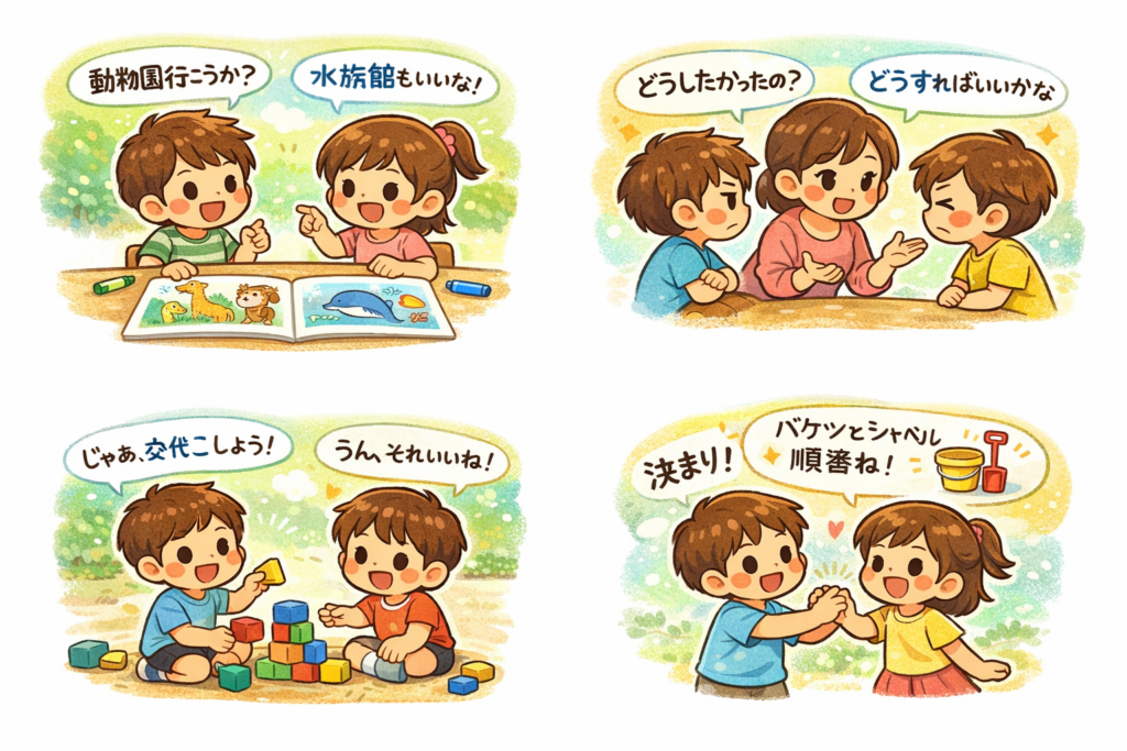 5歳ごろから始まる“話し合い”の力