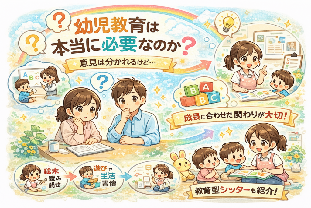 幼児教育は本当に必要なのか？子どもの成長から考える本当の意味