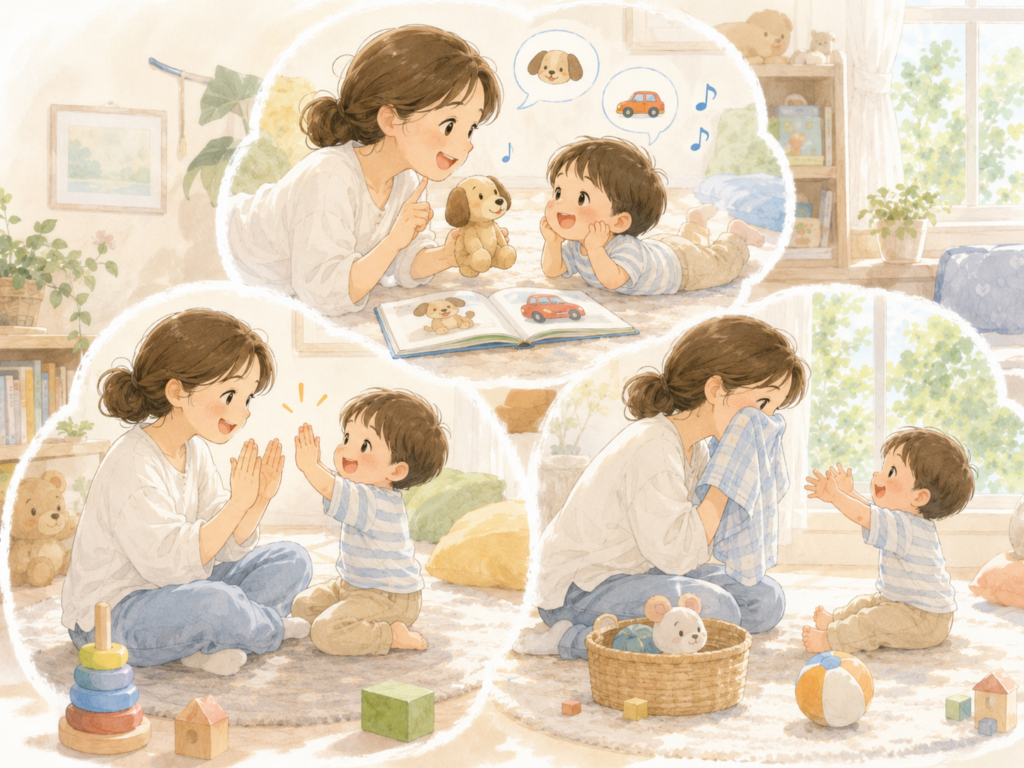 子どもの言葉を育てる「音声模倣・動作模倣・やりとり遊び」